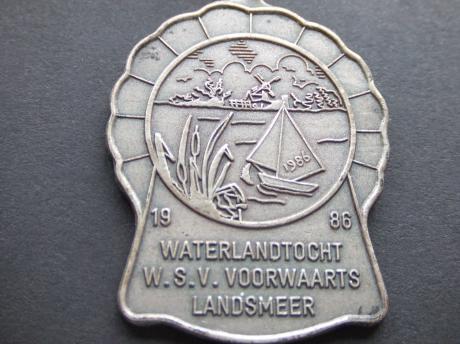 Landsmeer regio Waterland 1986, zeilboot,molen recreatie